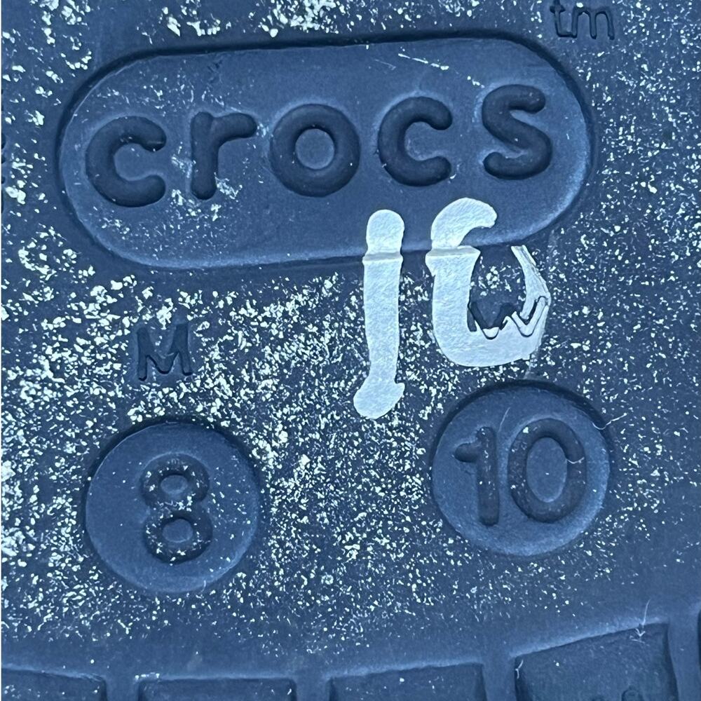 Crocs Women’s Size 10 Blue T-Post Thong Slip-On Sandals Comfort Summer Shoes - Picture 2 of 9